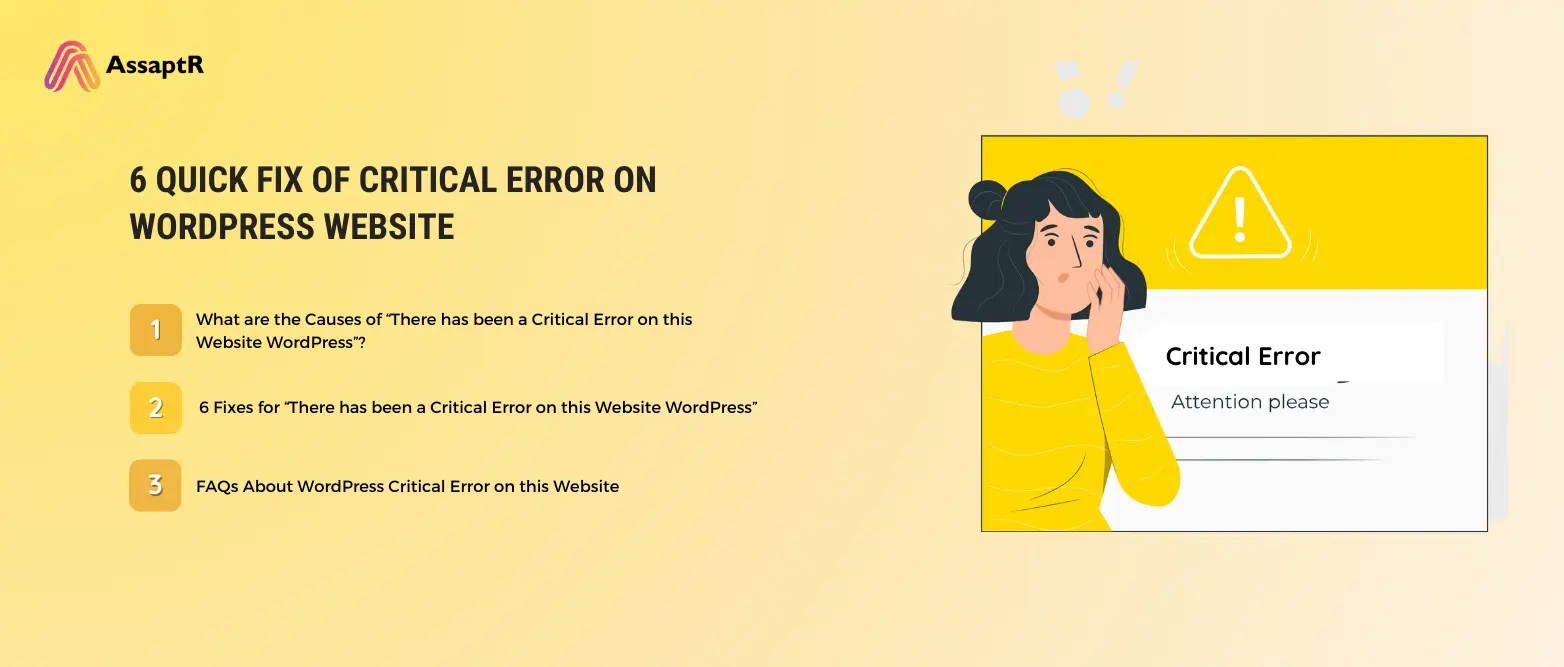 There has been a critical error on your website wordpress