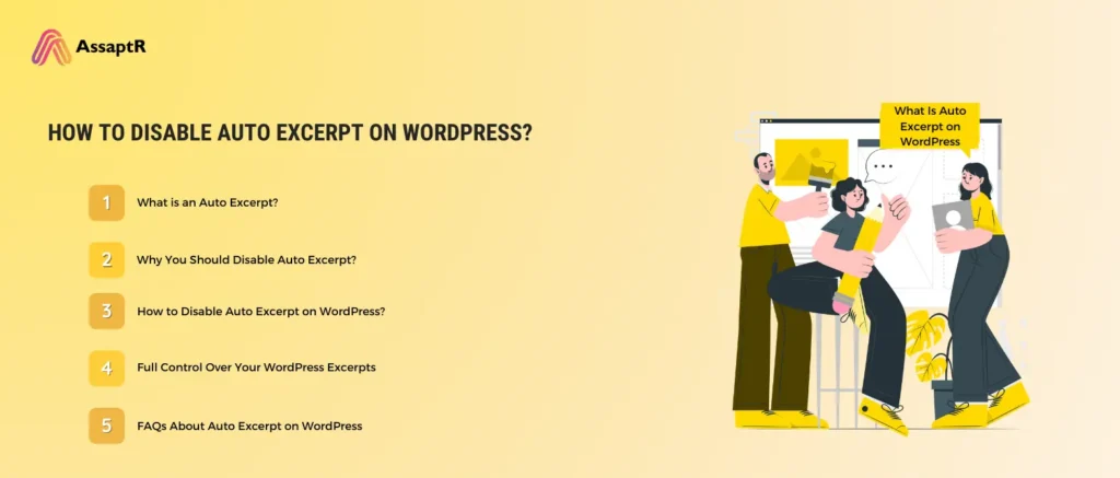Disable Auto Excerpt on WordPress