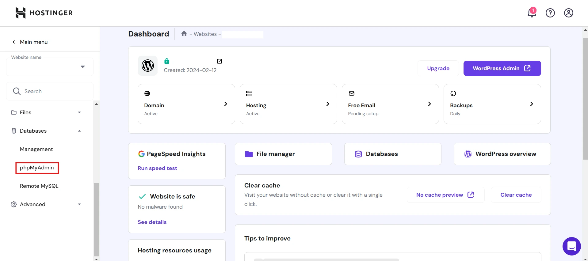 Search via WordPress Database Advanced to Search for Element on WordPress Website to Change