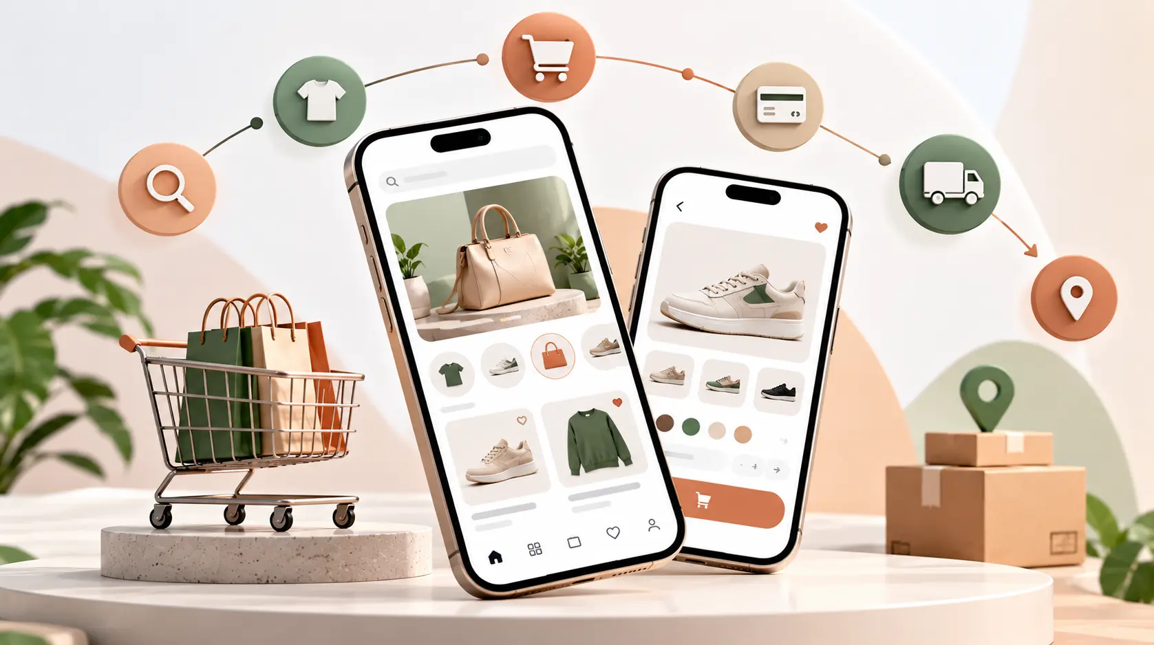 Pastel E-Commerce App Showcase